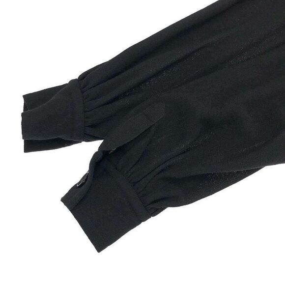 YVES Saint Laurent Yves Saint Laurent Wool Gather Top With Shoulder Pads Black M - Picture 4 of 6